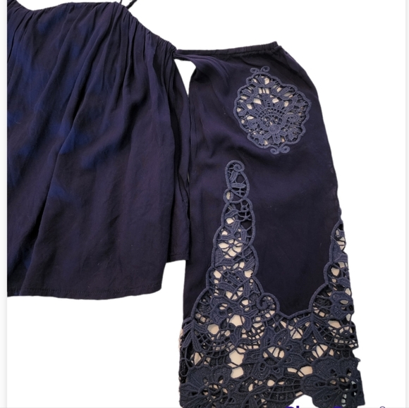 Blush Noir Ladies Blue Long Sleeve Top - Picture 7 of 9